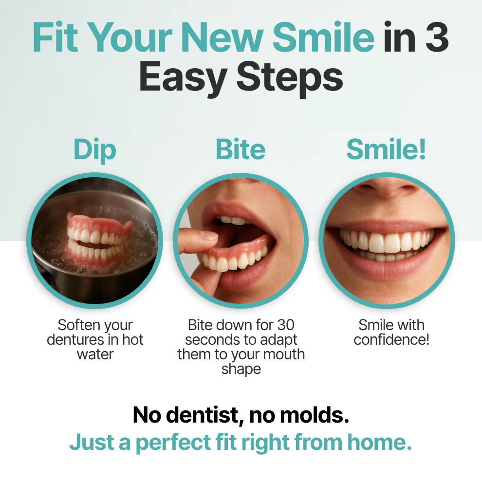 🦷  Fit Full Functional DenturesMake you more confident